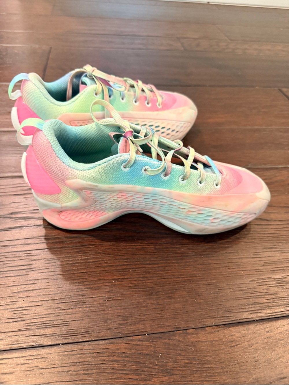 adidas Pastel Gradient Running Shoes - Pink, Mint, Blue - Picture 2 of 6